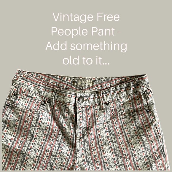 Vintage Free People Aztec Pant 29 - Picture 2 of 7
